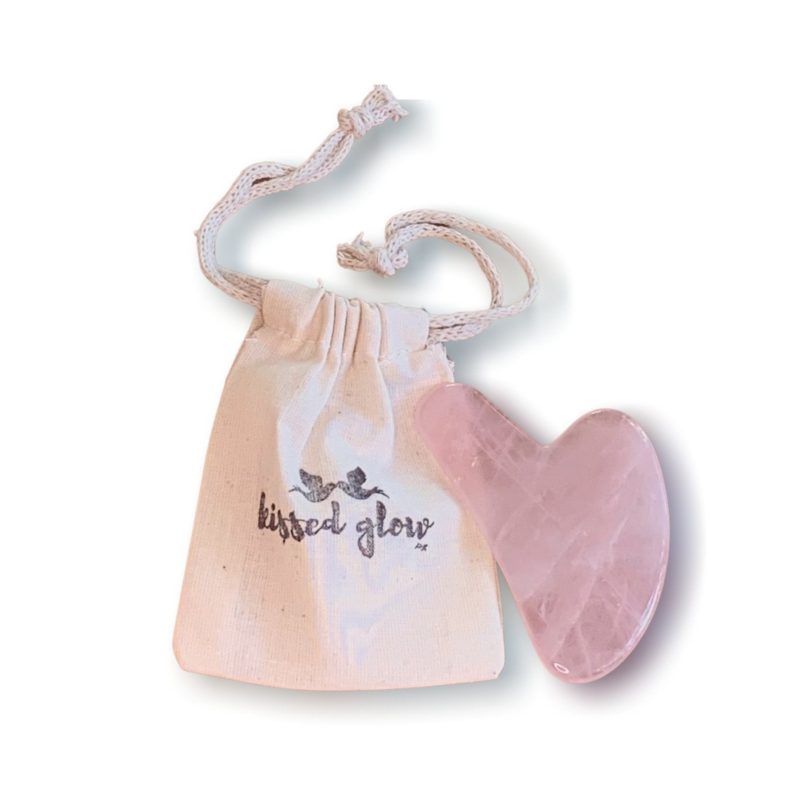 Kissed Glow Pink Quartz Gua Sha - Kissed Glow